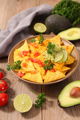 nachos with dip