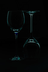 two glass of wine on the table
