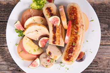 sausage and foie gras © M.studio