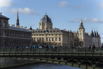 Fototapeta na wymiar Paris Pont Seine