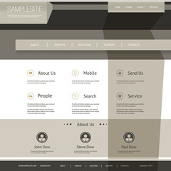 Website Template with Abstract Design