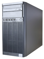 Desktop network server on white