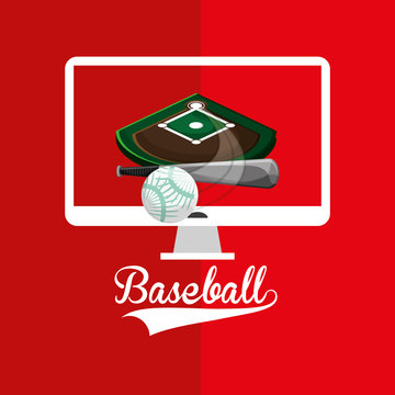 baseball related icons emblem vector illustration design 