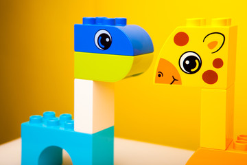 children's designer giraffe and dinosaur