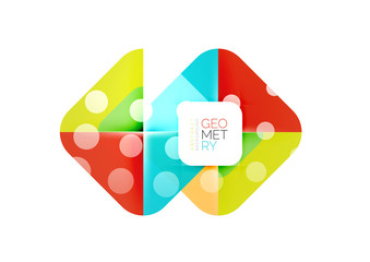 Square and triangle pattern background