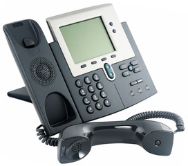 Digital telephone set, off-hook