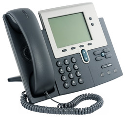 Digital telephone set, on-hook