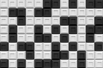 checker square box  modern technology black abstract 3d  backgro