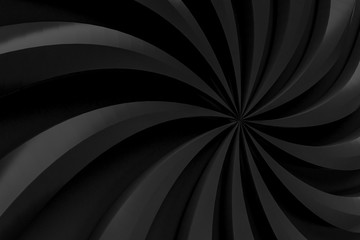 abstract swirl black background 3d rendering