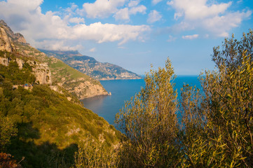Fototapeta na wymiar Famous Amalfi coast, Italy
