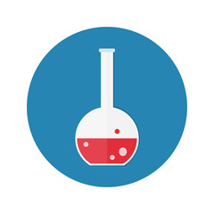 lab tubes icon. Chemists scientists equipment, Chemistry flask