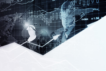 Financial growth concept