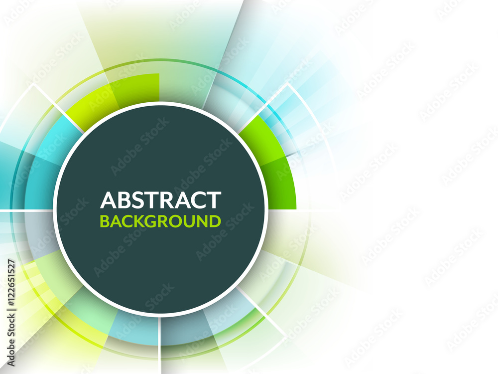 Poster abstract background with a circular space for text.