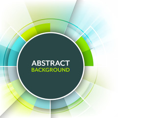 Abstract background with a circular space for text.