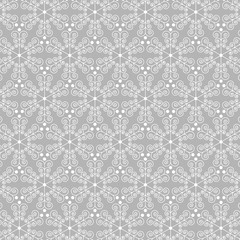 gray ornate snowflake background pattern