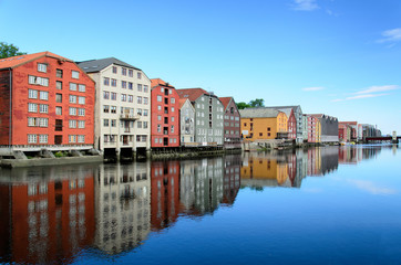 Fototapeta na wymiar Hanseatic House in Trondheim