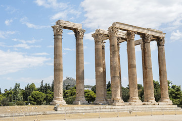 Obraz premium Säulen des Zeustempels (Olympieion), Athen, Griechenland