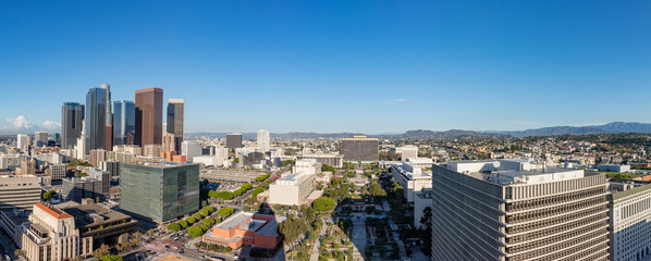Panorama of Los Angeles skyline