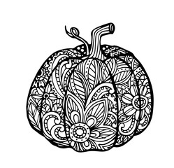 Vector of hand draw of pumpkin