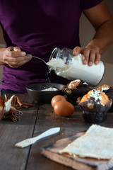 chocolate, vanilla and Coconut Muffins