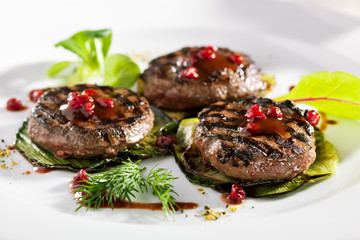 Grilled Meat Medallions