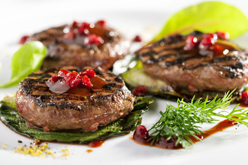 Grilled Meat Medallions