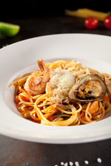 Seafood Spaghetti Plate