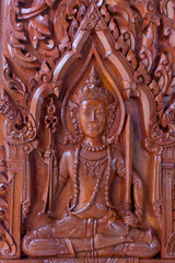 buddha wood carving