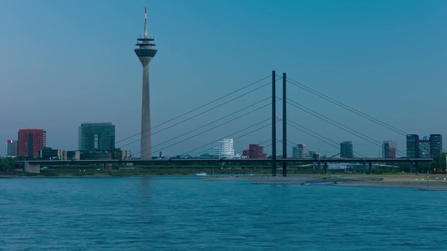 Timelapse of sunset in Dusseldorf
