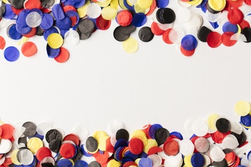 Party confetti background with copy space