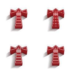 ikona 3D z obrysem zestaw © vempireart