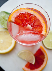 Blood Orange Soda & Gin Cocktail