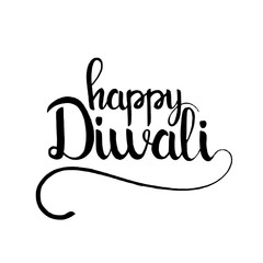 Happy Diwali hand drawn lettering