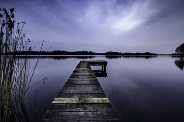 Jetty in reed