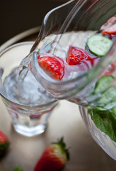 Strawberry, Cucumber and Mint Water