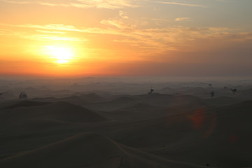 Sunrise in the desert