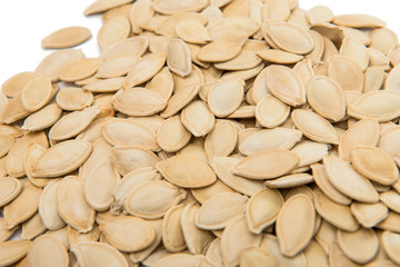 pumpkin seeds isolated