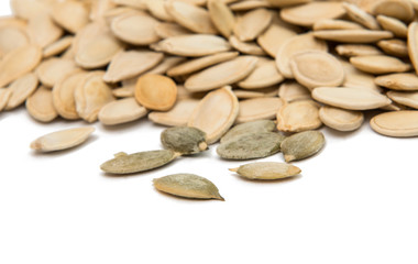 pumpkin seeds isolated