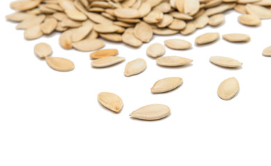 pumpkin seeds isolated