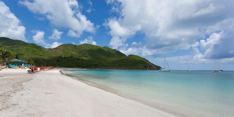 Fototapeta na wymiar Anse Marcel in Saint Martin Island, French West Caribbean