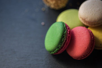 French colorful macarons