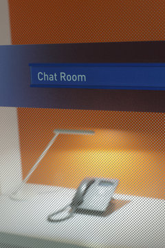 Chat room booth 