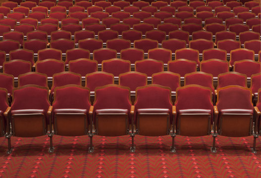 Orange coloured modular seating, close up 