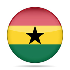 button with flag of Ghana