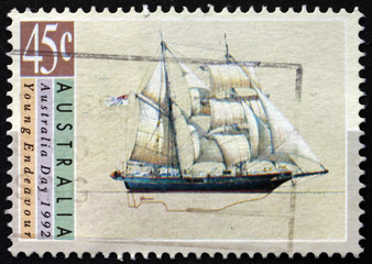 Postage stamp Australia 1992 Young Endeavour, Sailing Ship