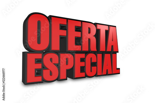 "oferta especial 3D - red and black" Stock photo and royalty-free