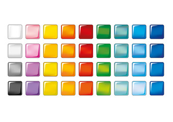 pulsante internet quadrato