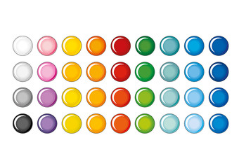 pulsante web rotondo