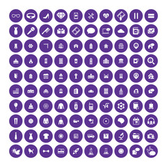 Set of 100 Universal Icons. Business, internet, web design.