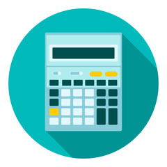 Calculator Mathematic Accountant Web Icon Vector Illustration